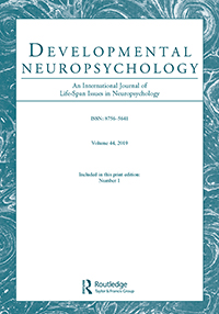 Cover image for Developmental Neuropsychology, Volume 44, Issue 1, 2019