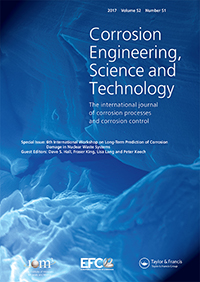 Cover image for Corrosion Engineering, Science and Technology, Volume 52, Issue sup1, 2017