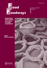 Cover image for Food and Foodways, Volume 29, Issue 1, 2021