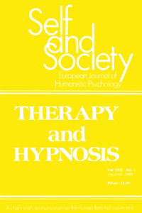 Cover image for Self & Society, Volume 17, Issue 1, 1989