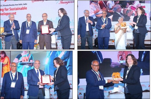 Felicitation for S.S.Chakraborty, B.C.Roy and H. Subbarao and a token of Acknowledgement to PVVS R. Prasad and T. Vejrum