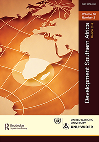 Cover image for Development Southern Africa, Volume 36, Issue 2, 2019