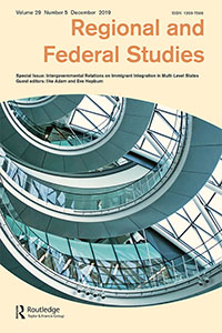 Cover image for Regional & Federal Studies, Volume 29, Issue 5, 2019