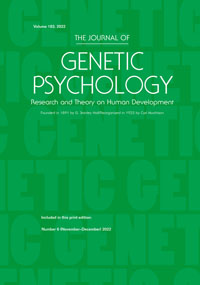 Cover image for The Journal of Genetic Psychology, Volume 183, Issue 6, 2022