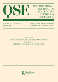 Cover image for International Journal of Qualitative Studies in Education, Volume 35, Issue 4, 2022