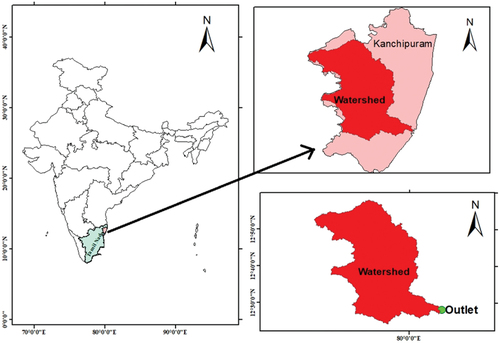 Figure 1. The map show a location of study area.