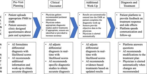 Figure 1 Potential workflow of a future pain medicine clinic.