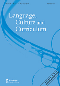 Cover image for Language, Culture and Curriculum, Volume 30, Issue 3, 2017