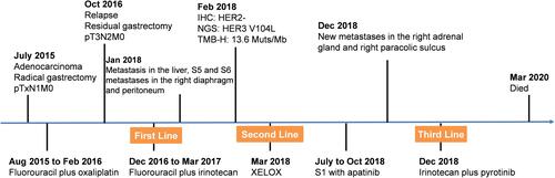 Figure 1 The timeline of the treatment.