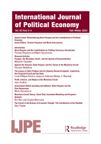 Cover image for International Journal of Political Economy, Volume 52, Issue 3-4, 2023