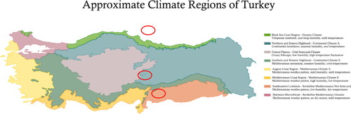 Figure 4. Köppen-Trewartha climate classification (Sensoy, Demircan, Ulupinar, & Balta, Citation2008).