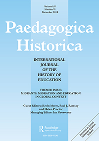 Cover image for Paedagogica Historica, Volume 54, Issue 6, 2018