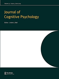Cover image for Journal of Cognitive Psychology, Volume 31, Issue 4, 2019