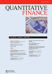 Cover image for Quantitative Finance, Volume 20, Issue 4, 2020