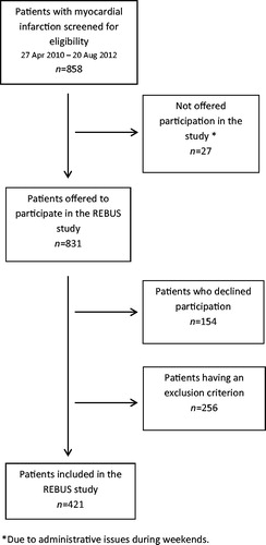 Figure 1. A flow chart of the patients included in the REBUS study.