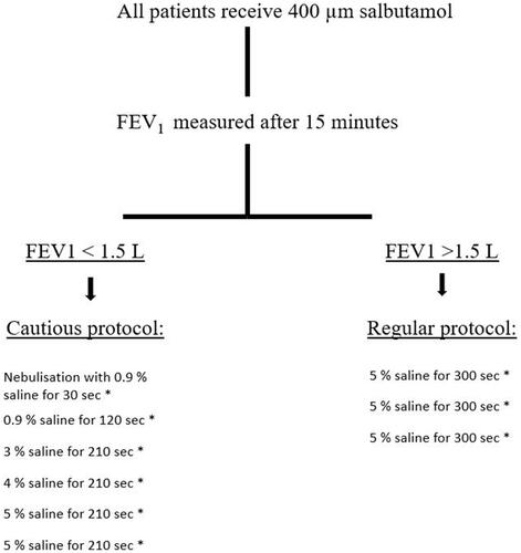 Figure 1 Sputum induction protocol.