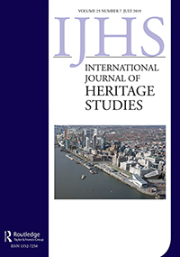 Cover image for International Journal of Heritage Studies, Volume 25, Issue 7, 2019