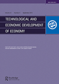 Cover image for Technological and Economic Development of Economy, Volume 21, Issue 5, 2015