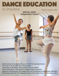 Cover image for Dance Education in Practice, Volume 9, Issue 4, 2023