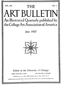 Cover image for The Art Bulletin, Volume 19, Issue 2, 1937