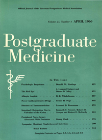 Cover image for Postgraduate Medicine, Volume 27, Issue 4, 1960