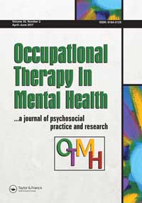 Cover image for Occupational Therapy in Mental Health, Volume 33, Issue 2, 2017