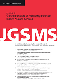 Cover image for Journal of Global Scholars of Marketing Science, Volume 29, Issue 1, 2019