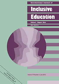 Cover image for International Journal of Inclusive Education, Volume 19, Issue 6, 2015