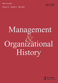 Cover image for Management & Organizational History, Volume 13, Issue 2, 2018