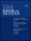 Cover image for Historical Methods: A Journal of Quantitative and Interdisciplinary History, Volume 38, Issue 4, 2005