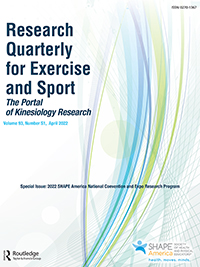 Cover image for Research Quarterly for Exercise and Sport, Volume 93, Issue sup1, 2022