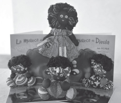 Black dolls and copies of Ana Belique’s La muñeca de Dieula, Poupe Dieula. (MUÑECAS NEGRAS RD)