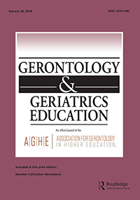 Cover image for Gerontology & Geriatrics Education, Volume 39, Issue 4, 2018