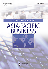 Cover image for Journal of Asia-Pacific Business, Volume 19, Issue 3, 2018