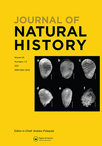 Cover image for Journal of Natural History, Volume 55, Issue 1-2, 2021