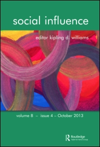 Cover image for Social Influence, Volume 13, Issue 1, 2018