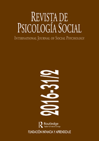 Cover image for International Journal of Social Psychology, Volume 31, Issue 2, 2016