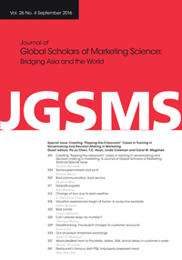 Cover image for Journal of Global Scholars of Marketing Science, Volume 26, Issue 4, 2016