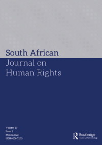 Cover image for South African Journal on Human Rights, Volume 39, Issue 1, 2023