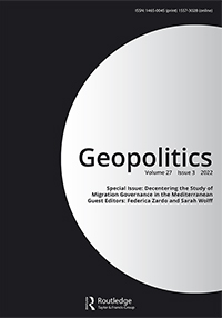 Cover image for Geopolitics, Volume 27, Issue 3, 2022