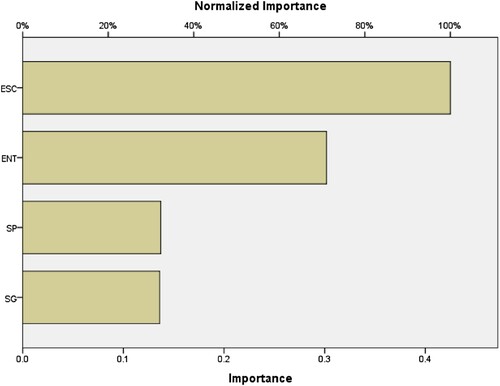 Figure 4. Independent variable importance.