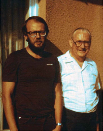 Figure 1. James C. I. Dooge (right) and the author, Zbigniew W. Kundzewicz (left) in Poland in 1985. At the time, Jim was five years younger than I am now. Tempora mutantur et nos mutamur in illis.