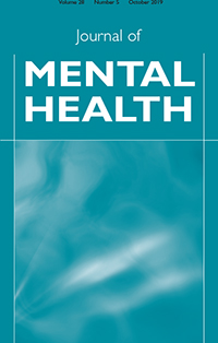 Cover image for Journal of Mental Health, Volume 28, Issue 5, 2019