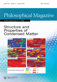 Cover image for Philosophical Magazine, Volume 103, Issue 4, 2023