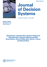 Cover image for Journal of Decision Systems, Volume 28, Issue 2, 2019