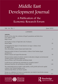 Cover image for Middle East Development Journal, Volume 14, Issue 1, 2022