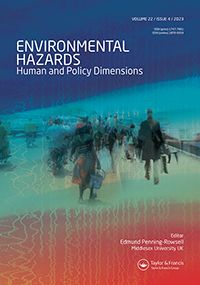 Cover image for Environmental Hazards, Volume 22, Issue 4, 2023