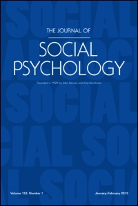 Cover image for The Journal of Social Psychology, Volume 130, Issue 4, 1990