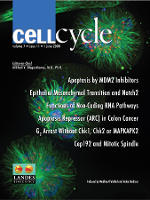 Cover image for Cell Cycle, Volume 7, Issue 11, 2008