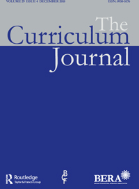 Cover image for The Curriculum Journal, Volume 29, Issue 4, 2018